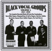Black Vocal Groups - Various Artists - Complete Recorded Works Vol 4 (1927-1939). CD album.