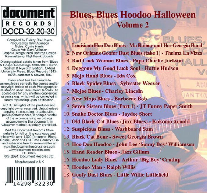 Blues, Blues, Hoodoo Halloween Vol. 2 -Various Artists