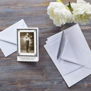 Front Cover of Eck Robertson Greetings Card