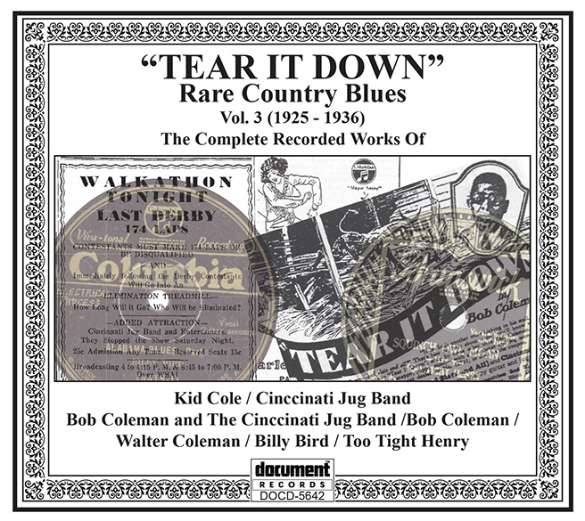Rare Country Blues - Various Artists - Complete Recorded Works Vol 3 (1928-1936). Informative download booklet notes, detailed discography and audio notes.