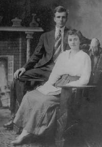 Wilburn Edison Nuckolls and Margaret “Maggie” Hill Nuckolls – Early 20th Century Portrait
