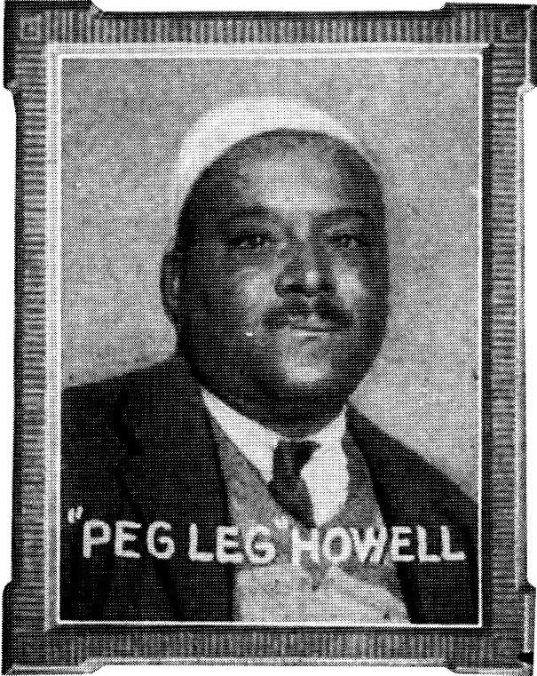 Peg Leg Howell in Columbia Race Records catalogue 1927